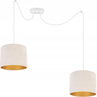 OEM Elegante L&aacute;mpara Colgante Ara&ntilde;a, Pantalla De Terciopelo Dorado