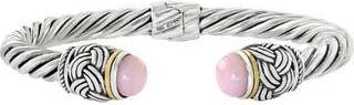 Effy Sterling Silver & 18K Gold Pink Opal Bracelet at Nordstrom Rack, Size 7