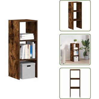 vidaXL The Living Store Libreria Impilabili Rovere Fumo 30x30x80 cm Legno Multistrato - Archiviazione verticale