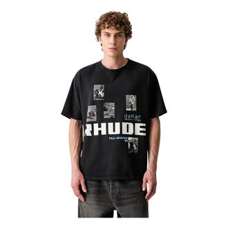 Rhude Tops, Heren, Zwart, M, T-Shirts