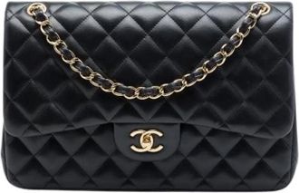 Chanel Pre-owned Double Flap Shoulder Bag - Dames - Vintage Schoudertas - Zwart - ONE Size - Vintage