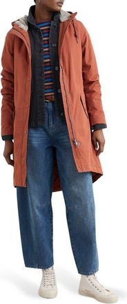 Seasalt Cornwall Plant Hunter Waterproof Hooded Coat in Hazel at Nordstrom, Size 12 Us