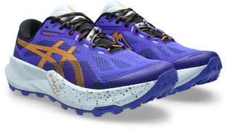 Asics Trailrunningschuh ASICS TRABUCO 14, Herren, Gr. 42,5, cobalt burst, sandstorm, Synthetik, Schuhe Trailrunningschuh