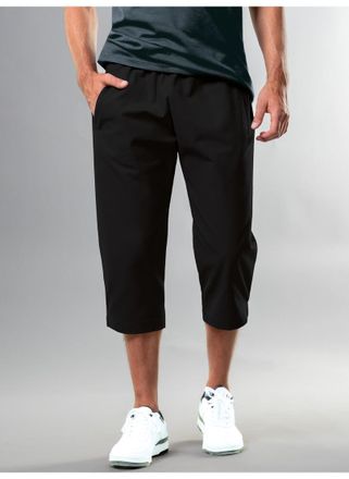 Trigema Jerseyhose TRIGEMA TRIGEMA 3/4 Freizeithose aus Baumwolle, Herren, Gr. XXL, US-Gr&ouml;ssen, schwarz, Web, 100% Baumwolle, Basic, Hosen Jerseyhose