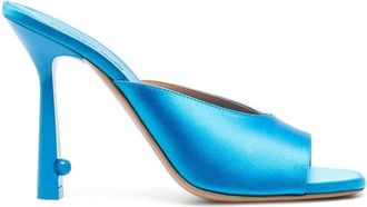 Off-white Pop Lollipop pointed-toe sandals - women - Silk/Silk/Leather/Viscose/Viscose - 40 - Blue