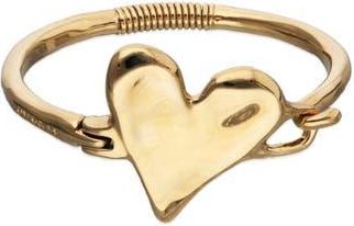 UNOde50 Semi-Rigid Bracelet Plated in 18K Gold with Heart Detail at Nordstrom, Size Medium