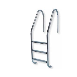 AquaLuxBad Escalera De Acero Inoxidable De 3 Pelda&ntilde;os