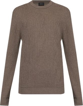 Brioni Maglione a coste - Marrone