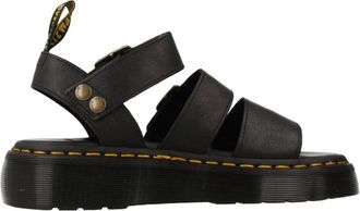 Dr. Martens Gryphon Quad Pisa Platte Sandalen - Dames - Sandalen - Zwart - 37 EU - Schoenen
