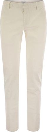 Dondup Spiritissimo Regular-fit Corduroy Broeken - Heren - Chinos - Beige - W35 - Katoen - Broeken