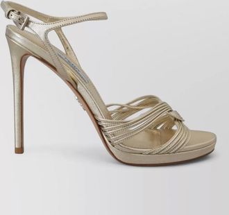 Prada leather ankle-strap sandals