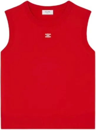 Celine Mujer, Camisetas, Rojo, Talla: L