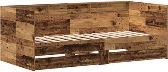 vidaXL Marco de diván con cajones Madera vieja 90 x 190 cm Vidaxl