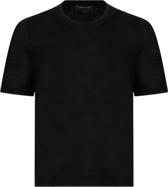 Gran Sasso T-shirt girocollo a maniche corte - Nero