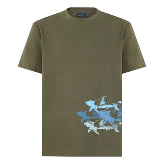 Paul & Shark Hombre, Camisetas, Verde, Talla: L