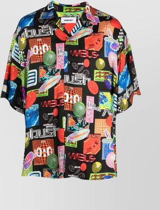 AMBUSH graphic print cuban collar shirt