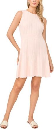 Ted Baker Evelyn Pointelle Sleeveless Minidress in Pale Pink at Nordstrom, Size X-Large