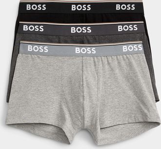 BOSS Mens 2 BOSS essential trunks Cotton 3-pack