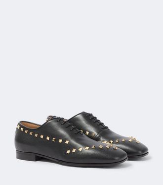 Valentino Garavani Rockstud leather Oxford shoes