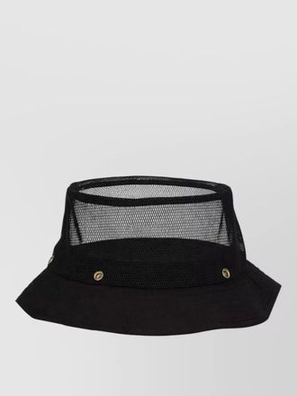 C.P. Company logo bucket hat wide brim mesh