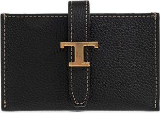 Tod's T Timeless Pebbled-leather Wallet