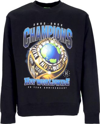 HUF Kampioenen Crewneck Sweatshirt Zwart - Heren - Sweatshirts - Zwart - S - Katoen - Hoodies & sweatvesten