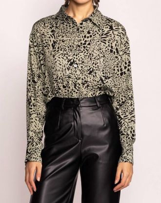 Pink Martini Lexi Top In Sage