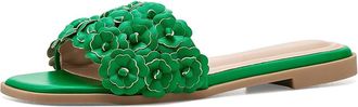 Journee Collection Azalea Womens Sandals Green : 7.5 M, Synthetic