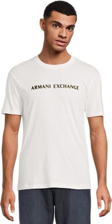 A|X Armani Exchange Mens Jersey Brand T-Shirt, Black, XL