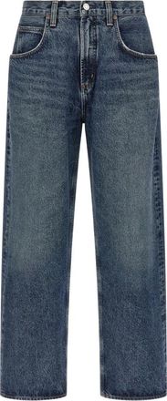 A Gold E Heren, Jeans, Blauw, Maat: W32 Katoen