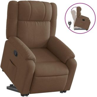 vidaXL Sill&oacute;n Reclinable Elevable De Tela Marr&oacute;n Vidaxl