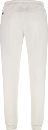 Rick Owens Mens Contrasting Logo Cotton Sweatpants Cream Track Pants
