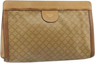Celine Pre-owned Vintage Clutch - Dames - Vintage Clutch - Beige - ONE Size - Leer - Vintage