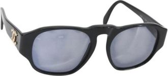 Chanel Pre-owned Accessories, female, Black, Size: ONE SIZE Pre-owned Plastic Sunglasses