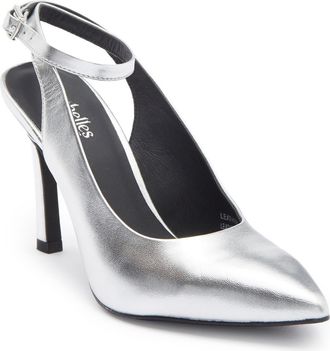 Seychelles Girl Boss Ankle Strap Pointed Toe Pump in Silver at Nordstrom Rack, Size 6.5
