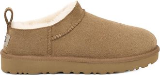 UGG Classic Micro - Heren - Pantoffels - Bruin - 46 EU - Leer - Schoenen