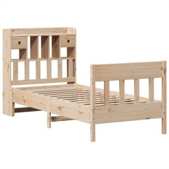 vidaXL Vidaxl - Estructura De Cama Sin Colch&oacute;n Madera Maciza Pino 75x190 Cm