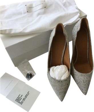 Victoria Beckham Canvas Pin Heel SVB 35 Pumps Size 38