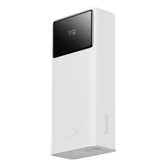 OEM Bater&iacute;a Externa De 30000 Mah Y 22,5 W Con Cable Usb-a A Usb-c De 3 A Y 30 Cm - Color Blanco