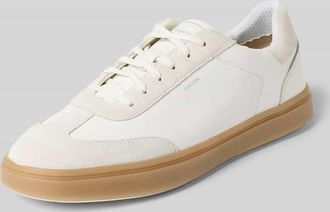 Geox Sneaker aus Leder mit Schn&uuml;rung in Weiss, Gr&ouml;&szlig;e 41