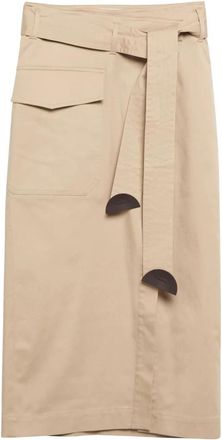 Comma Midi Rokken - Dames - Midirokken - Beige - XS - Rokken