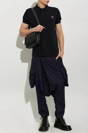 Comme Des Gar&ccedil;ons Comme Des Gar&ccedil;ons Shirt Cotton Polo Shirt With Embroidered Logo, Mens, Black