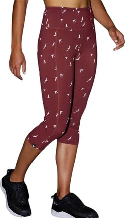Oiselle Womens Firecracker Knickers In Redwood