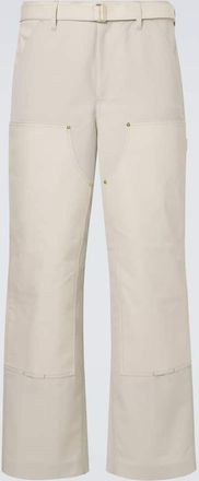 sacai Belted wide-leg pants