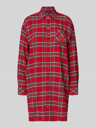 Lauren Ralph Lauren Nachthemd mit Label-Stitching in Rot, Gr&ouml;&szlig;e XS