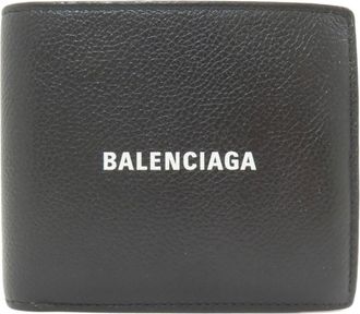 Balenciaga Black Leather Wallet (Bi-Fold) (Pre-Owned)