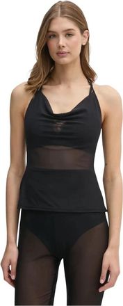 Bond-Eye Strandtop - Dames - Tops zonder mouwen - Zwart - Xs/S - Tops