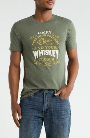 Lucky Brand Lucky Whiskey Graphic T-Shirt in Rifle Green at Nordstrom Rack, Size Xx-Large