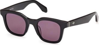 adidas Ronde Unisex Zonnebril Moderne Stijl - Heren - Zonnebrillen - Zwart - 47 MM - Accessoires