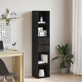 vidaXL Armadio per Libri Rovere nero 36 x 30 x 171 cm - Vidaxl
